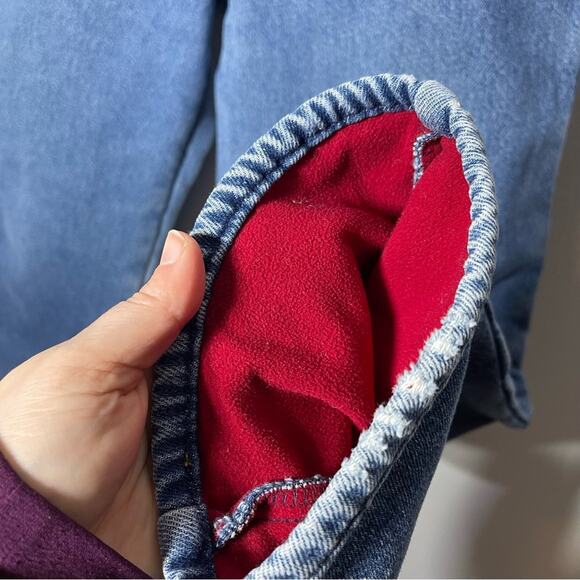 L.L. Bean Fleece Lined Jeans, Size 16 Reg. In excellent condition! High Waist. - Picture 3 of 7